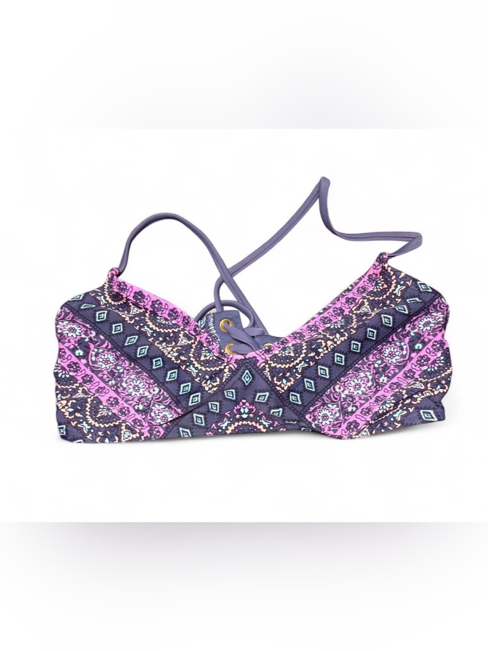 Xhilaration Purple and Blue bikini top